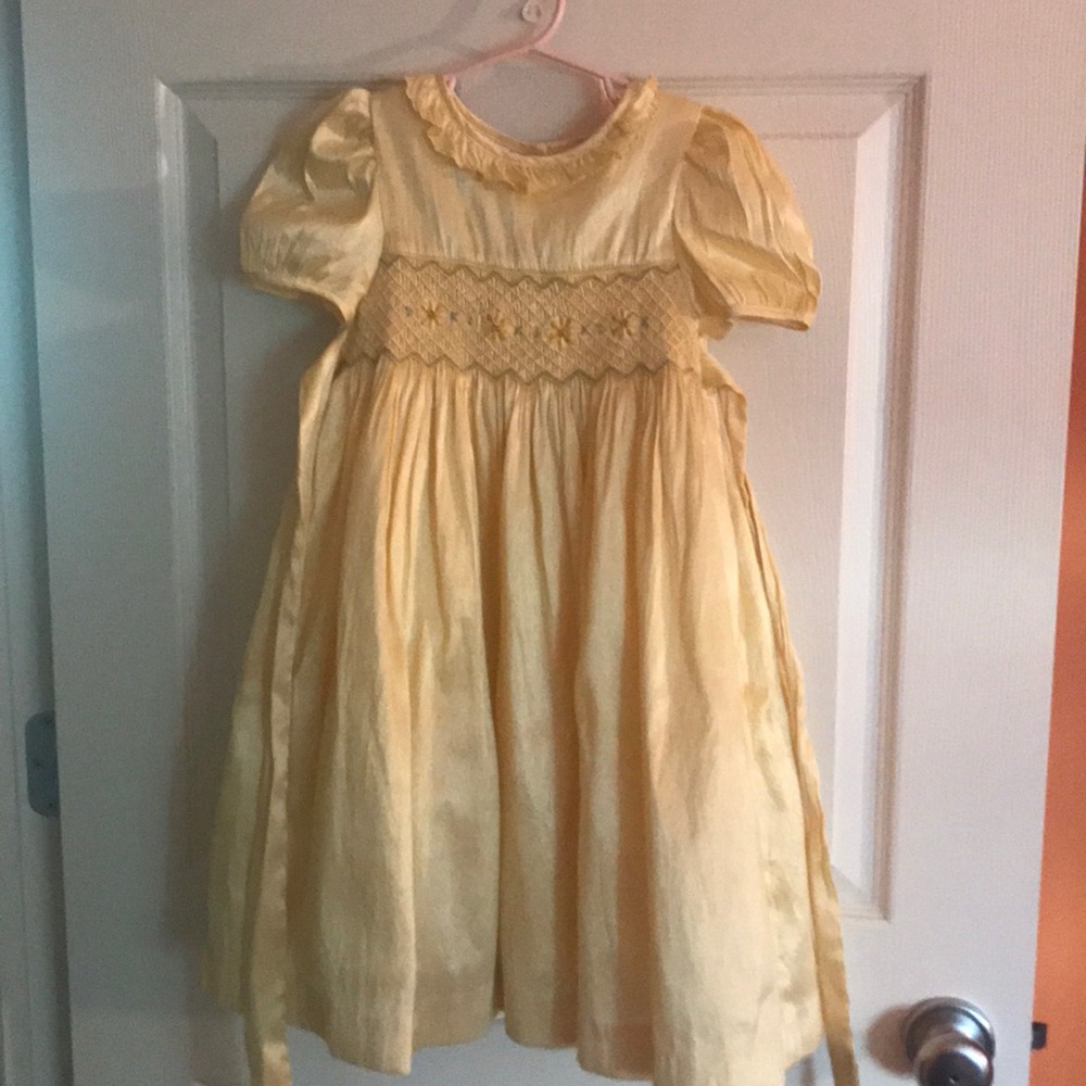 Laura Ashley size 4 yellow dress